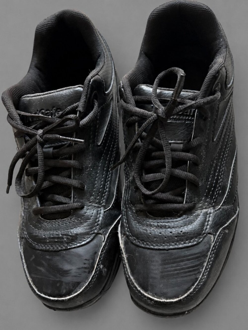 Cafe Black Work Shoes – Comfortable & Slip-Resistant